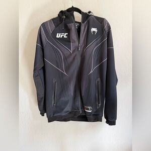 UFC Black and Gray Performance Jacket for Men Dough Boy  M